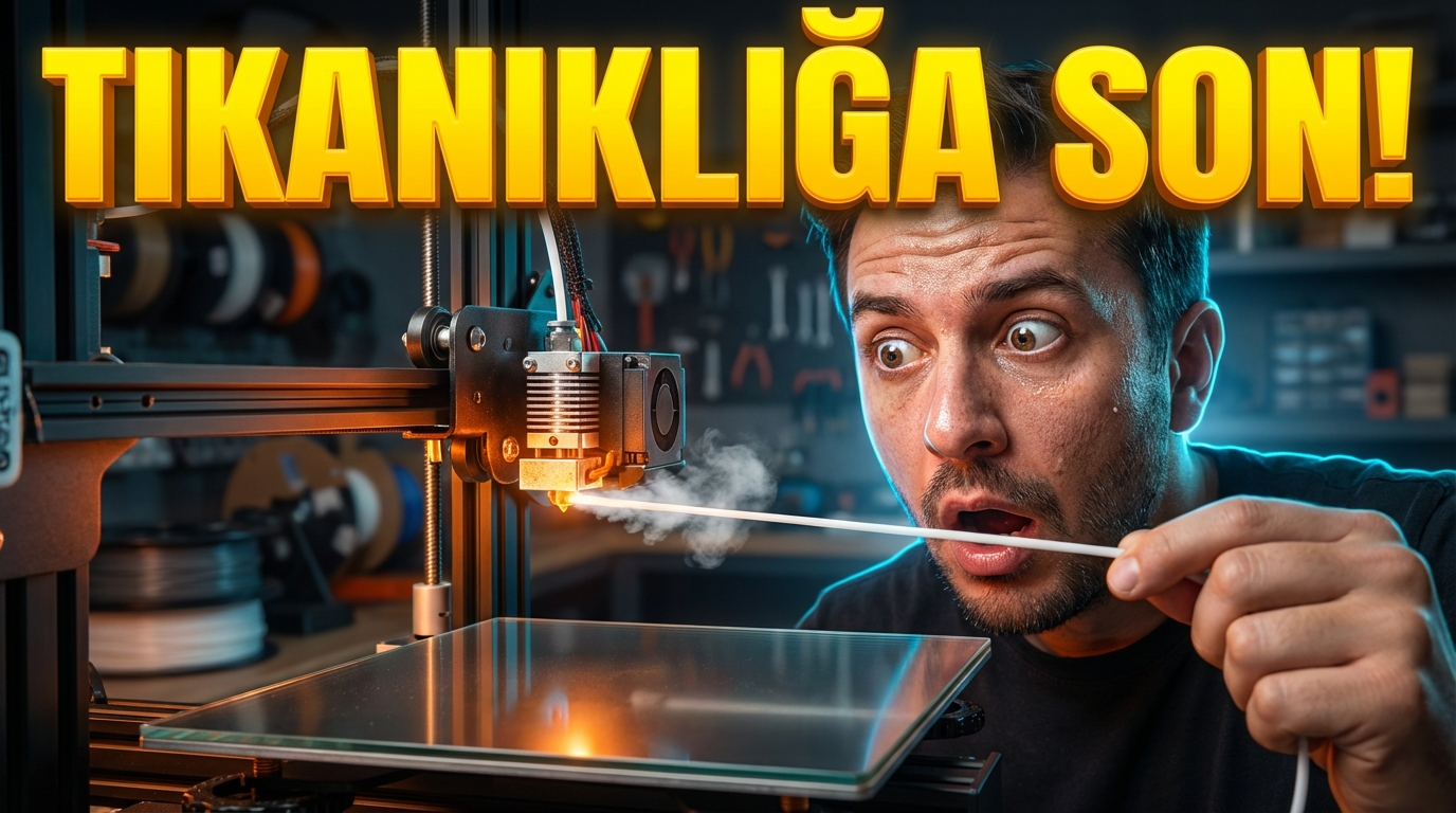 3D Yazıcı Nozzle Tıkanıklığı Nasıl Açılır? En Etkili 4 Yöntem (Cold Pull Dahil)