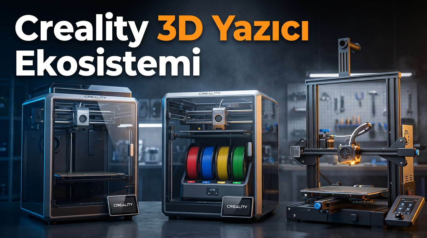 Creality 3D Yazıcı Ekosistemi: K1, K2 Plus ve Ender Serisi Karşılaştırması