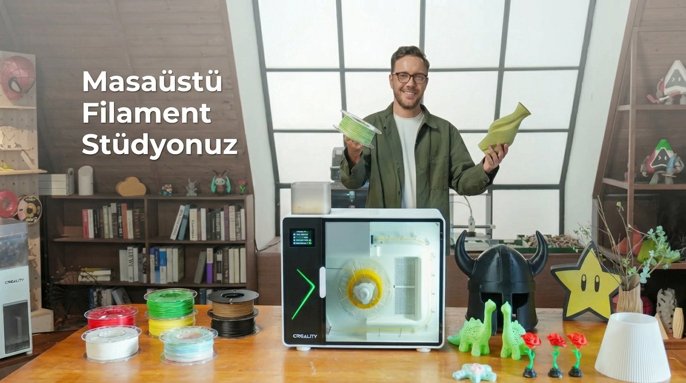 Creality M1 vs. DIY Filament Geri Dönüşüm: Hangisi Daha Karlı? — 4000 Kelimelik Mega Karşılaştırma (2026 Analizi)